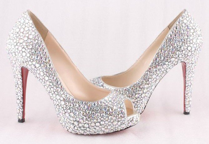 Diamond wedding shoes